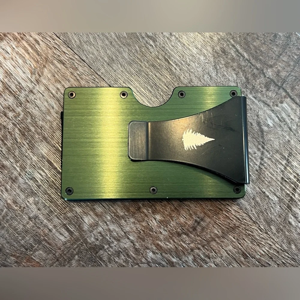 Aluminum Wallet Forest Green